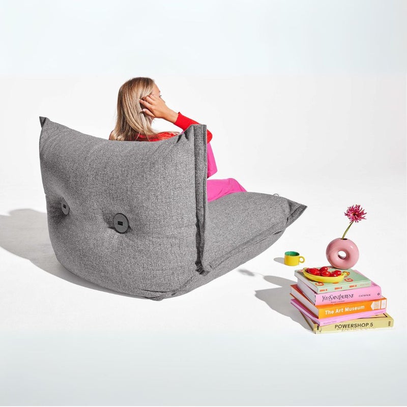 Fatboy Bonbaron Mingle, Comfort lounge seat, Water and dirt repellent, Suitable for indoor usage (Grid Stone) - Image 4
